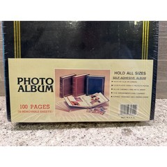 Vintage New Sealed 3 Ring Self Adhesive 50 Sheet Photo Album