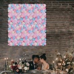 6-Pack Orchid Pink Artificial Flower Wall Panels 40×60cm Silk Backdrop