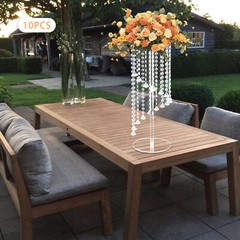 10 Pcs Acrylic Vase Stands Party Wedding Crystal Centerpiece Table Decoration