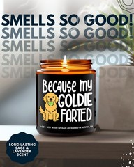Rosa Vila Funny Goldie Candle Golden Retriever Gifts For Women And Men Unique