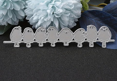 Cute Birds Metal Die Cuts,Cute 8Pcs Birds Frame Background Wedding Cutting Di…