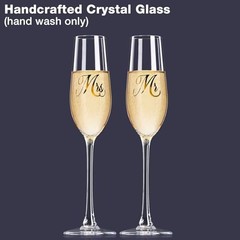 Mr. & Mrs. Champagne Flute Set, Wedding Decor – His and Hers, Wedding