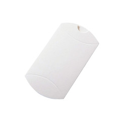 50Pcs Kraft Black White Paper Pillow Box for Jewelry Candy Gift Wedding Favor Sm