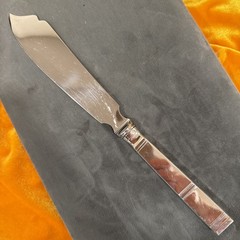 Denmark STERLING Silver Cardinal Cake Knife by Grann & Laglye 11”/28cm