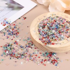 16800 Pcs Wedding Table Scatter Confetti Diamond, 3mm Fake Diamonds(Light Pink)