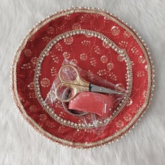Handmade Welcome Plate,Ribbon Cutting Plate,Ribbon Cutting Ceremony, Shagun Thal
