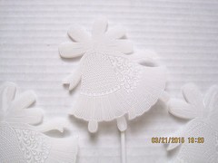 Floral Picks WEDDING BELLS Gold or WHITE Pick 5, or 6 Pk Cake Toppers NEW!