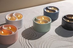 Paddywax Candles Ceramic Yin Yang Dusty Pink 11 Ounce Yy1001Z