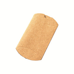 50Pcs Kraft Black White Paper Pillow Box for Jewelry Candy Gift Wedding Favor Sm