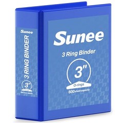 Cobalt Blue 3 Ring Binder – Clear View – PVC-Free – 3 Inch – 1 Pack
