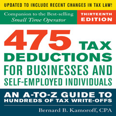 Globe Pequot Press 475 Tax Deductions For Businesses And Self-Employed