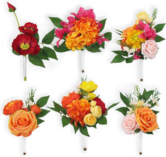 Tropical Flower Centerpieces – 6 Pcs for Weddings, Nurseries & Decor