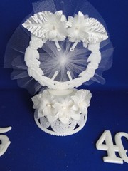 New Vintage Wilton Anniversary Years Caketop, years 5, 10, 15, 20, 40, #105-4257