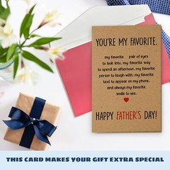 Fathers Day Card for Husband – Funny Fathers Day Cards from Wife, Fiancee – H…