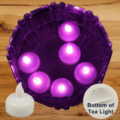 36 Flameless Floating LED tealight Candle Battery operated Pink tea lights