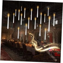 Flameless Floating Candles with Wand，20 Pcs Magic LED Hanging White-20pcs