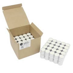 Stonebriar Unscented Long Burning White Tealight Candles, 200 Pack,