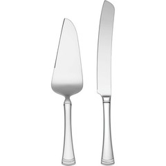 Stainless Steel Cake Knife & Server Set 2-Piece Dessert Utensils Dishwasher Safe