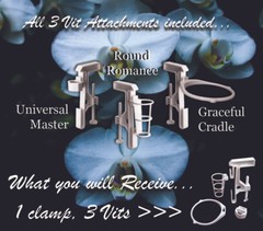 Bridal Bouquet Holder EE Wedding Flowers Table Display Centerpiece Clamp 3 VIT