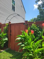 95″ Metal Garden Arch Trellis for Climbing Plants Outdoor Arbors Wedding Arch US