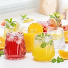 24 Count Plastic Wine Glasses Disposable 14oz – Elegant Origami 24PCS Clear