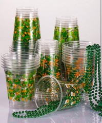 60 Pcs St Patrick’s Day Plastic Cups, 12oz St. Patrick’s Day Party Cups, St.