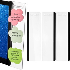 Zonon 4 Pieces Monitor Memo Board, 28.8 x 7.8 cm or 11.3 x 3 inches, Clear