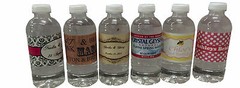 100 Burlap Names Wedding Water Bottle Labels Engagement Bridal Shower Party