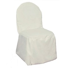 50 Ivory Polyester BANQUET CHAIR COVERS Wedding Ceremony Party Decorations