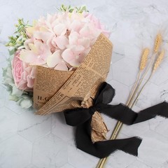 Black Chiffon Ribbon – 1-1/2 Inch x 40 Yds Boho Frayed Fringe Chiffon Silk fo…