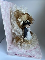 New Hortense B. Hewitt Western Bride Groom Cake Topper, Wed Table Decor