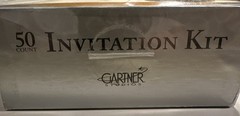 Gartner studios 50 Count Platinum Hearts Wedding Invitation Kit~ Sealed Package