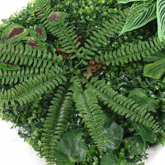 12 Pcs Artificial Plant Wall Mat Greenery Wall Hedge Grass Fence Foliage PanelUS