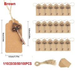 1-100 Vintage Key Bottle Opener Keychain Wedding Favors
