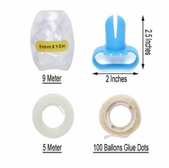 White and Blue Balloon Arch Decorations Tools Kit Set Wedding Party Decorations