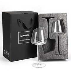 Slanted White Wine Glasses Set of Modern No-lead Hand-Blown Long Stem Red 2