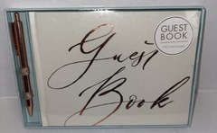 1 Count Punch Studio Guest Book 100 Lined Pages. New In Box W/Gold Pen
