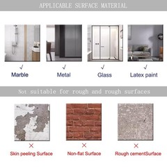 Full Length Acrylic Mirrors Stickers for Walls, 4pcs Self Adhesive Safe Plexi…