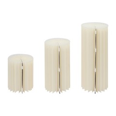 3pcs Cardboard Centerpiece Display for Wedding Party Garden Cylinder Flowers Sta