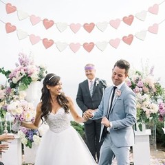 Rose-Gold Light Pink-White Party-Decorations Heart Rose Gold Light Pink White