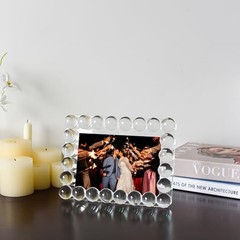 Crystal 5x7Inch Picture Frame, Wedding Frame Tabletop Display, Display