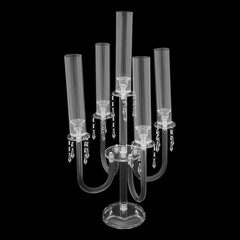 4 pcs 5 Arm Acrylic Candle Holder Freestanding Candle Holder for Wedding Party