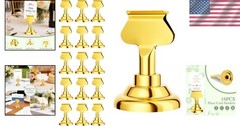 Sophisticated Gold Table Sign Holders – 1.7 Inches, Ideal for Elegant Occasions