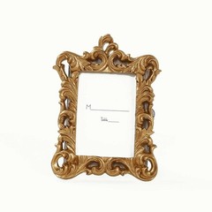 4 GOLD Resin Vintage Ornate Picture Frames Wedding Favors Party Decorations
