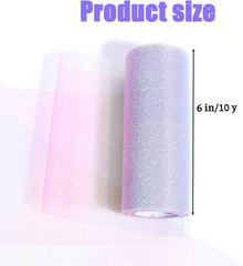 Glitter Rainbow Tulle Rolls 6 Inch X 10 Yards Rainbow Fabric Pink Glitter Tulle