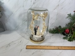 Vintage Bride & Groom Cake Topper ~Chalkware ~1950’s~UNIQUE IN JAR