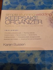 New Simple Stunning Wedding Keepsake Organizer With 6 Tabbed Sections, Pockets.