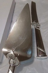 Lenox True Love 2-Piece Dessert Set Silver Plated Wedding Cake Serving With box