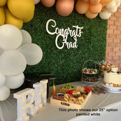 Congrats Grad Wording-Congrats Grad Backdrop Sign