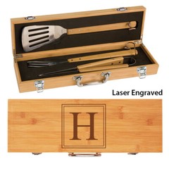 Engraved BBQ Set, Grill Gift Set, Father’s Day Gift, Grilling Tools, BBQ Set